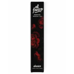 Abanico original con estampado de claveles