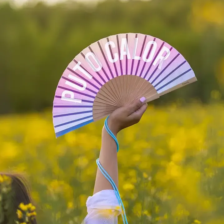 Abanico para haters del calor degradado