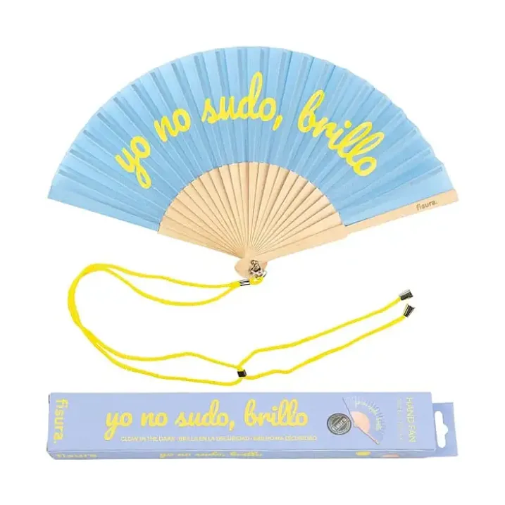 Abanico que brilla en la oscuridad: Yo no sudo, brillo