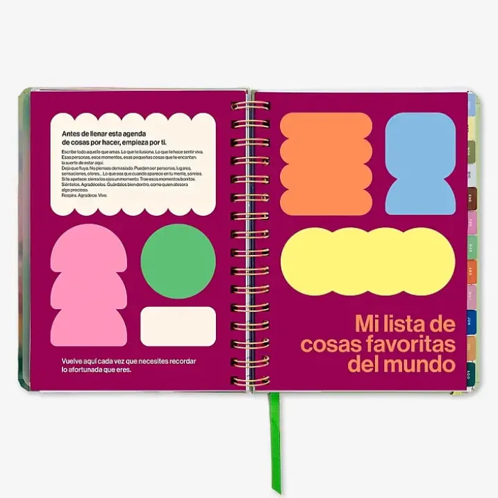Agenda escolar Bloom semana vista 2026-2027
