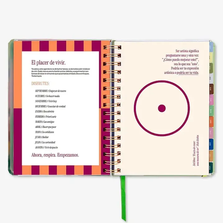 Agenda escolar Bloom semana vista 2026-2027
