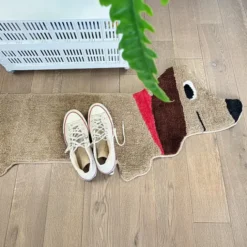 Alfombra en forma de perro salchicha
