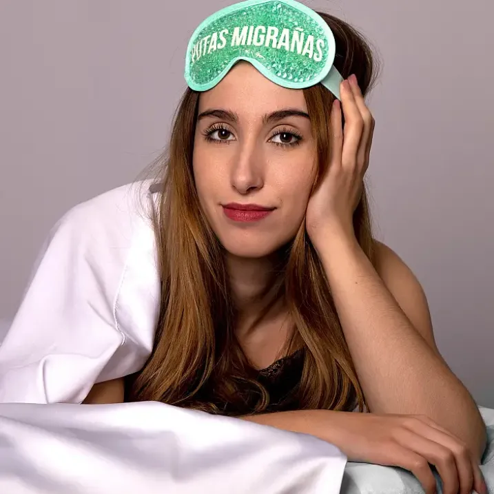 Antifaz de gel para las migrañas