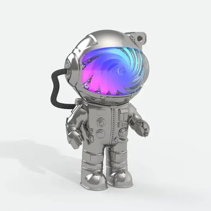 Astronauta proyector de vía láctea