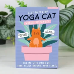 Autorriego en forma de gato yogui