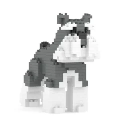 Bloques de construcción para crear un mini perrito Schnauzer