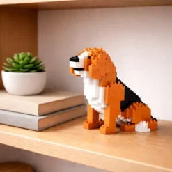 Bloques de construcción para crear un mini perrito Beagle