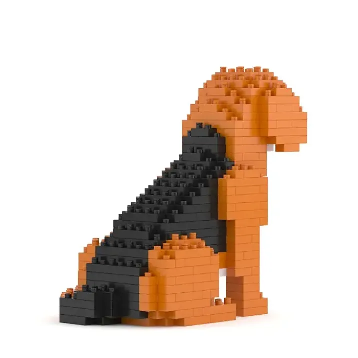 Bloques de construcción para crear un mini perrito Beagle