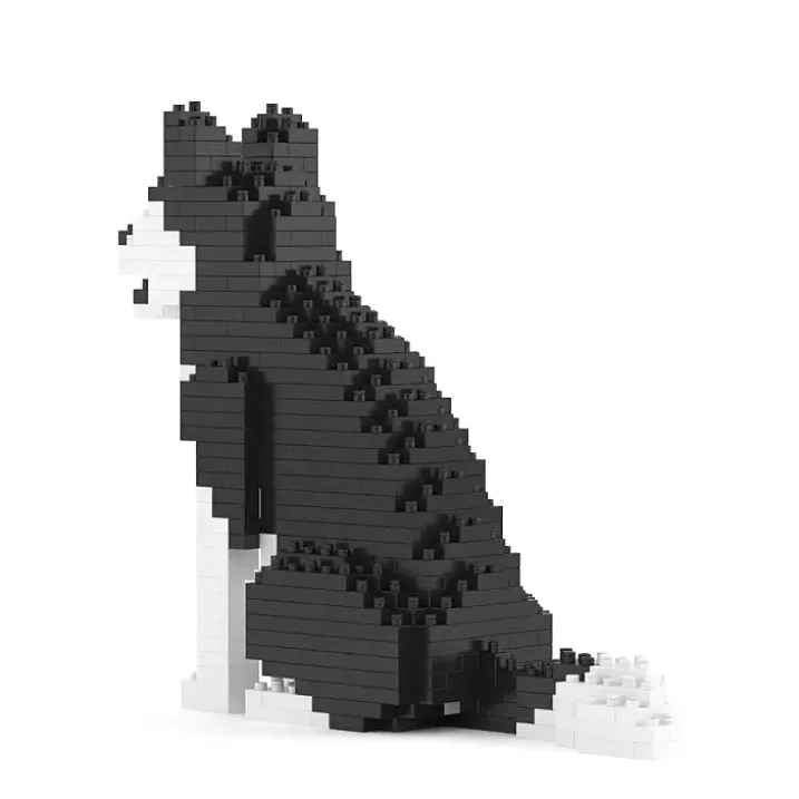 Bloques de construcción para crear un mini perrito Husky