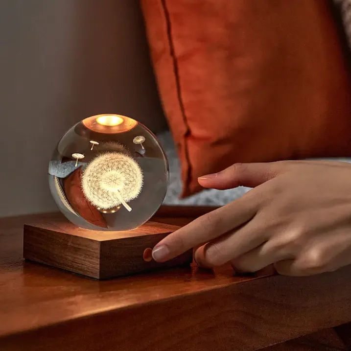 Bola de cristal con luz