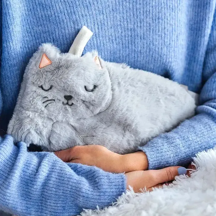 Bolsa de agua caliente en forma de gato