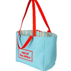 Bolsa de playa reversible con mensaje