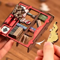 Book Nook: kit para construir un sujetalibros 3D El País de las Maravillas