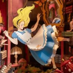Book Nook: kit para construir un sujetalibros 3D El País de las Maravillas
