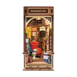 Book Nook: Kit para construir un sujetalibros de madera 3D