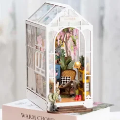 Book Nook: Kit para construir un sujetalibros de madera 3D