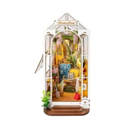 Book Nook: Kit para construir un sujetalibros de madera 3D