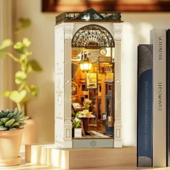 Book Nook: kit para construir un sujetalibros 3D en forma de galería parisina
