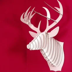 Cabeza de Ciervo de Cartón Mediana Buck Jr