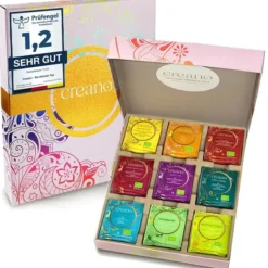 Caja de regalo con 45 bolsitas de té orgánico