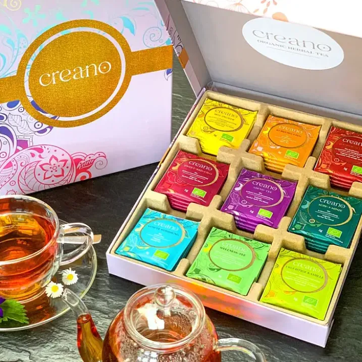 Caja de regalo con 45 bolsitas de té orgánico