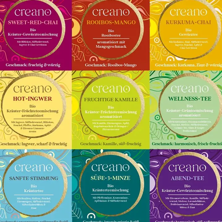 Caja de regalo con 45 bolsitas de té orgánico