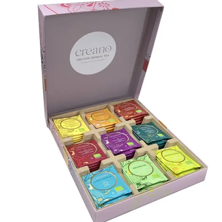 Caja de regalo con 45 bolsitas de té orgánico