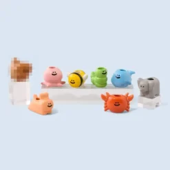 Caja sorpresa con mini jarroncito en forma de animal