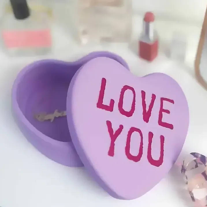 Cajita en forma de corazón