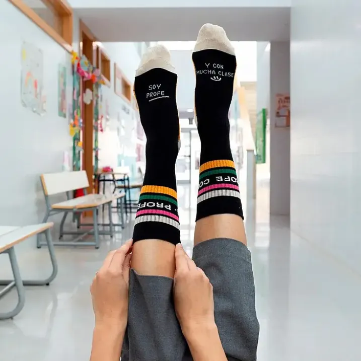 Calcetines para profesores: Soy profe y con mucha clase