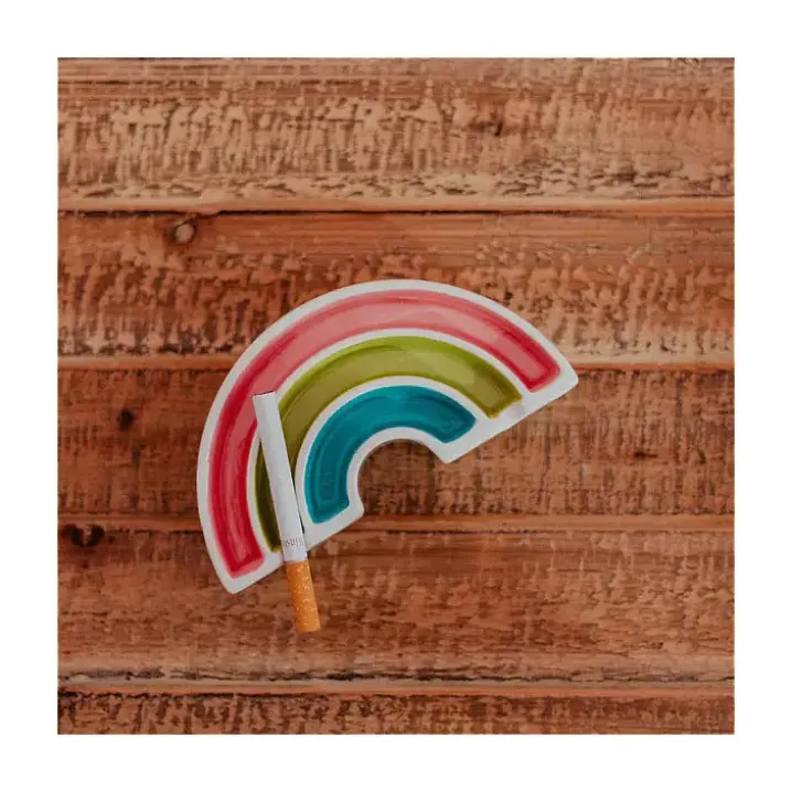 Cenicero original en forma de arcoiris