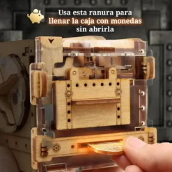 Cluebox: Caja fuerte con laberinto de canicas