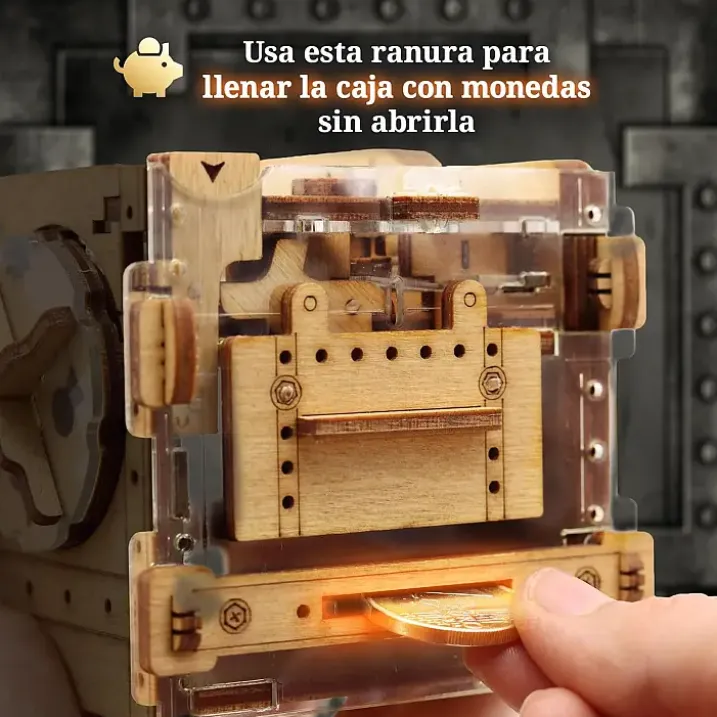 Cluebox: Caja fuerte con laberinto de canicas