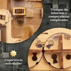 Cluebox: Caja fuerte con laberinto de canicas