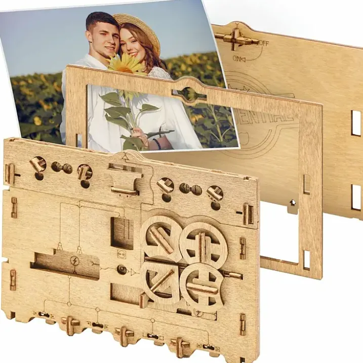 ClueFrame: Marco de fotos con rompecabezas
