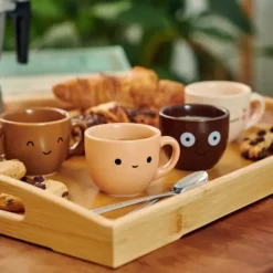 Coffee Colors: Juego de 4 tazas de café espresso