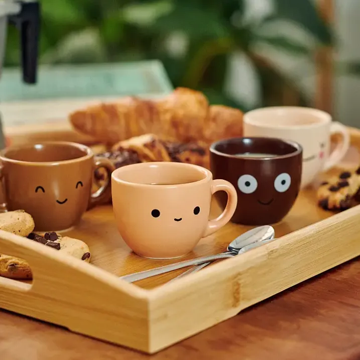 Coffee Colors: Juego de 4 tazas de café espresso
