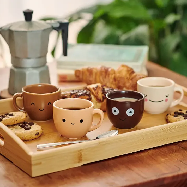 Coffee Colors: Juego de 4 tazas de café espresso