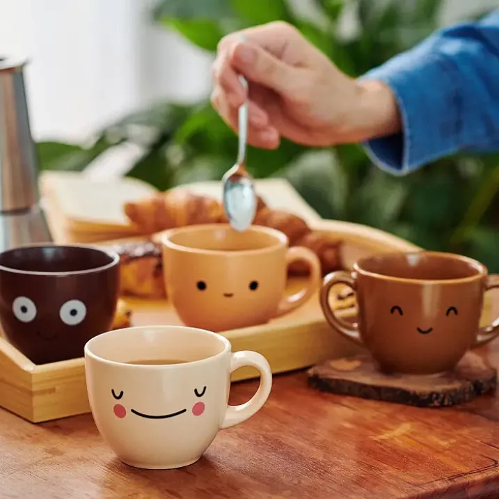 Coffee Colors: Juego de 4 tazas de café