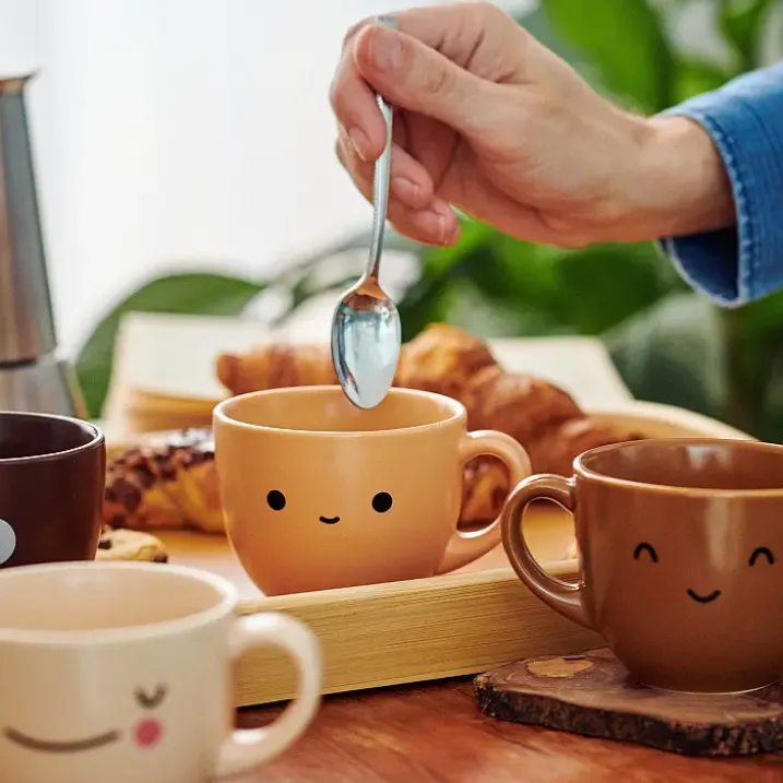 Coffee Colors: Juego de 4 tazas de café
