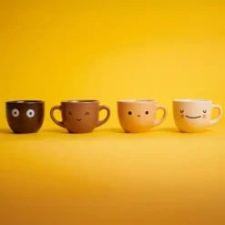Coffee Colors: Juego de 4 tazas de café