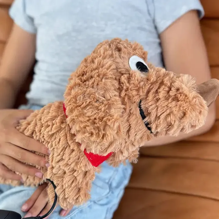 Cojín eléctrico en forma de perrito salchicha