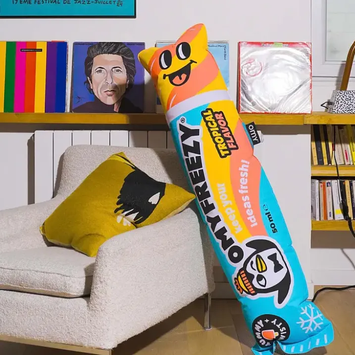 Cojín hinchable gigante en forma de polo flash
