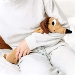 Cojín térmico con forma de perro salchicha