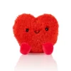 Cojín térmico con semillas en forma de corazón