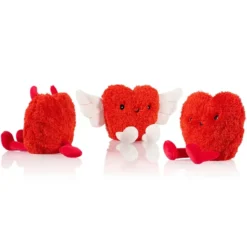 Cojín térmico con semillas en forma de corazón