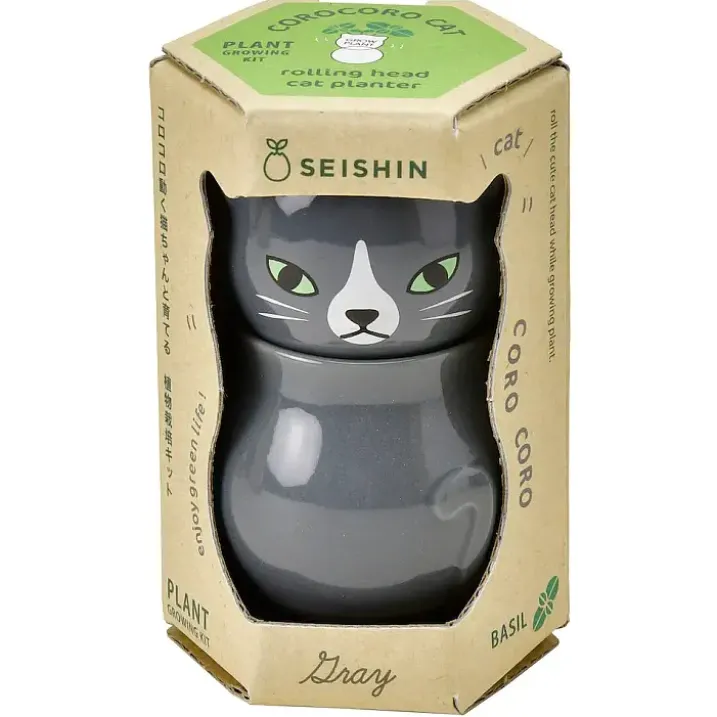 Corocoro mini maceta con autorriego en forma de gatito