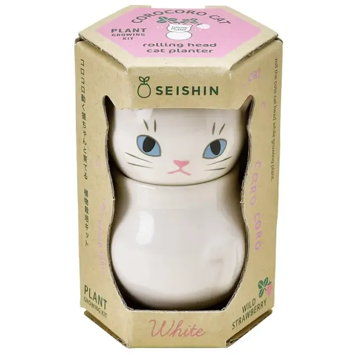 Corocoro mini maceta con autorriego en forma de gatito