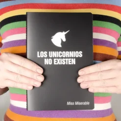 Cuaderno con mensaje Los unicornios no existen