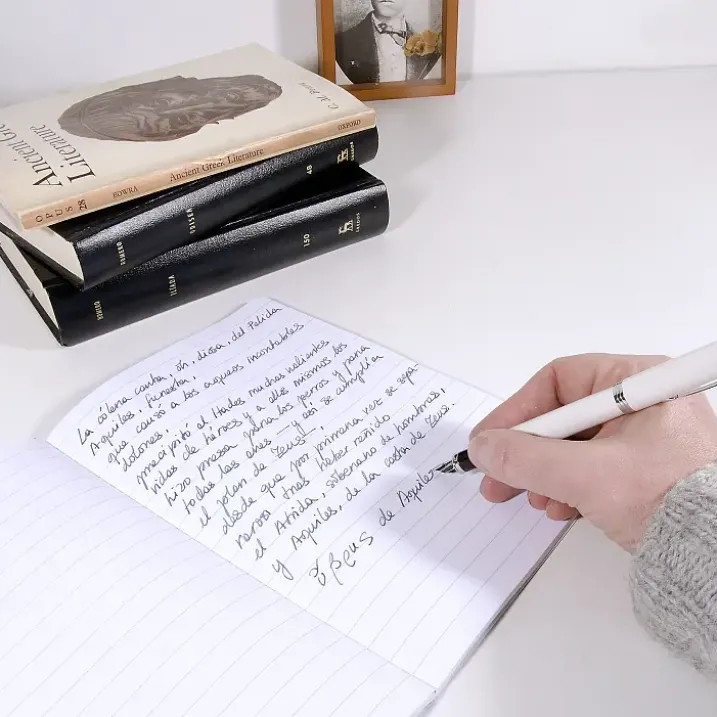 Cuaderno con mensaje para empollones